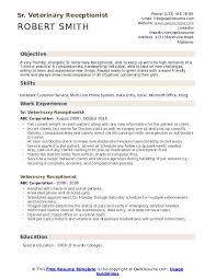 Save hours of work and get a cover letter like this. Veterinary Receptionist Resume Samples Qwikresume