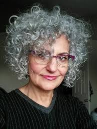 Pin By Patricia Jackson On Ageless Grey Curly Hair Curly Silver Hair Curly Hair Styles
