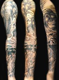 Beliebte Tattoos Und Ihre Bedeutung Tatowierung Armel Afrika Afrikanische Tiere Tierwelt Bed Full Sleeve Tattoos Animal Sleeve Tattoo Sleeve Tattoos