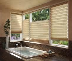 Choosing new and modern bathroom window treatments is a quick and effortless way to inject style into your bathroom space, all the while preserving the privacy that is key to this area of the house. Best Blinds Shades Shutters For Bathroom Hunter Douglas Denver Co