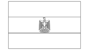 Durante a revolução de 1952, os oficiais que colocaram um fim ao império do rei farouk, atribuíram um significado simbólico para cada cor da bandeira, sendo: Para Imprimir Bandeira Do Egito Para Colorir Preto E Branco