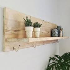 L Shaped Shelf Wooden Shelf Decorative Shelf Shelf With Hooks White Washed Shelf Reclaimed Wood Wrought Iron Wall Decor Wooden Wall Decor Iron Wall Decor