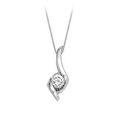 1 2 Ct Diamond Solitaire Pendant In 14k White Gold In 2021 Solitaire Pendant Round Solitaire Diamond Necklace Diamond Solitaire