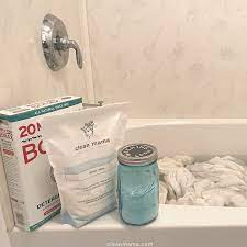 The technique, which gets fabrics fresher than the washing machine, involves soaking laundry in a bath full of hot water, bicarbonate of soda, borax. How To Naturally Strip Laundry Clean Mama
