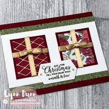 Dark green double fold greetings card 104mm x 152mm (4¼ x 6 ins) half metre of tartan ribbon 50mm wide (20 ins x 2 ins) 3 Simple Ways To Use Ribbon In Card Making Lynn Dunn