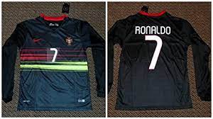 — five ucl titles for cristiano. Cristiano Ronaldo Black Portugal Jersey Long Sleeve