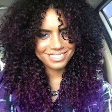 Indira Sanchez Purple Curly Hair Liking The Different Tones Of Purple Curly Hair Styles Naturally Natural Hair Styles Curly Hair Styles