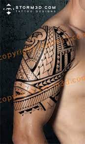 Samoan Inspired Sleeve Tattoo Design With Maori Koru Shapes Tribal Tattoos Polynesian Tattoo Sleeve Tattoos