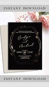Modern Wedding Invitation Template Stylish Invitation Blush Etsy Video Video In 2020 Wedding Invitations Wedding Invitation Cards Vintage Wedding Invitations