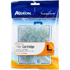Try aqueon replacement filter cartridges for your aquarium filtration. Aqueon Quietflow Replacement Filter Cartridge Large