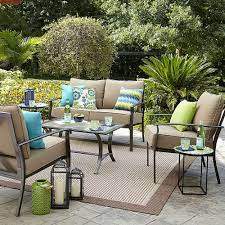 49 Off Garden Oasis 4 Pc Seating Set 359 99 Outdoor Seating Set Outdoor Patio Furniture Patio Furniture Replacement Cushions