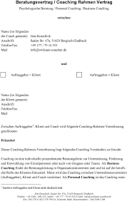 So haben sie alle wichtigen dingen für ein geschäftsverhältnis auf honorarbasis in dieser vorlage. Beratungsvertrag Coaching Rahmen Vertrag Pdf Free Download