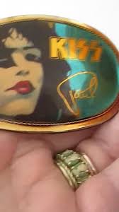 Vtg beautiful collectable KISS belt buckel Paul 1977 Pacifica/pretty KISS  belt buckle 1977 Paul Pacifica L.A Cal . 90245 collection