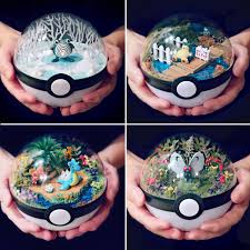Pokeball Terrariums Pokemon Craft Pokemon Gifts Pokemon Diy
