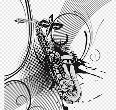Finden sie perfekte illustrationen zum thema jazz saxophone von getty images. Jazz Saxophone Graphic Design Dynamic Saxophone Theme Material Poster Monochrome Png Pngegg