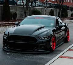 Red Wheels Mustang Ford Gt Americanmuscle Shelby Mustanglife Stance Mustanggt Https Buff Ly 2p6fcxr Ford Mustang Gt Mustang Gt Mustang