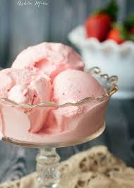 This Creamy Strawberry Ice Cream Has Citrus Juice In To Bring Out The Bright Strawberry Ice Cream Recipe Ice Cream Maker Recipes Homemade Strawberry Ice Cream