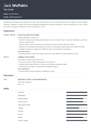 Tour Guide Resume Example Template Influx Resume Examples Tour Guide Job Resume Examples