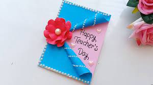 Let's rock out some gifts for students to make for mather's day! Diy Teacher S Day Card Handmade Teachers Day Card Making Idea Youtube