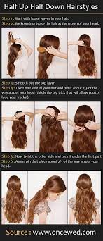 Half Up Half Down Hair Tutorial Click Image To Find More Hair Posts Hair Styles Wedding Hairstyles For Long Hair Medium Hair Styles