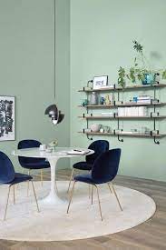 Maybe you would like to learn more about one of these? Color Trend 2020 Neo Mint In Interiors And Design Green Painted Walls Mint Green Walls Interior
