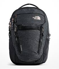 Black And Pink North Face Backpack Women S Surge Backpack Free Shipping The North Face The North Face North Face Surge Womens Backpack