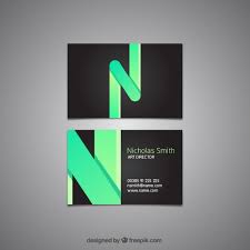 The template features trendy geometric design in orange, white and dark. Blue Business Card Template Free Vector