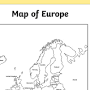 Europe map outline with countries from www.twinkl.com