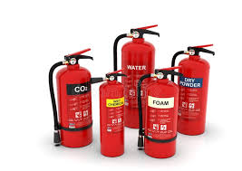 If you try to use a fire extinguisher on a fire and the fire does not immediately die down, drop the extinguisher and get out. Fire Extinguishers Group Various Types Stock Image Image Of Flame Fire 142317473