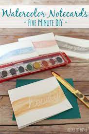 Diy personalized photo note cards. Diy Watercolor Notecards