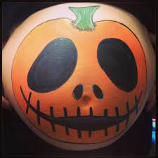 Pumpkin Baby Bump Halloween By Fays Painting Pregnant Halloween Belly Painting Bump Painting