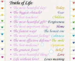 Truths Truth Of Life Beautiful Words Of Love Inspirational Quotes For Kids