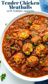 Healthy Saucy Chicken Meatballs In 2020 Chicken Meatballs Chicken Meatball Recipes Healthy Chicken Recipes