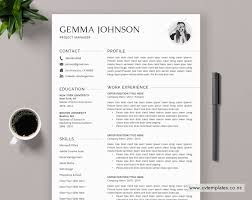 Cv Template For Ms Word Best Selling Curriculum Vitae 1 3 Page Cv Template Cv Template Design Cover Letter Minimalist Resume Template Instant Download Gemma Cv Template Cvtemplates Co Nz