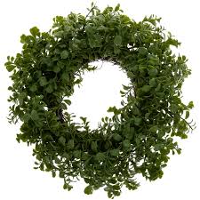 Densely packed with bright green leaves, nearly natural's artificial boxwood wreath brings home seasonless style for your door or wall space. Boxwood Wreath Hobby Lobby 1575430