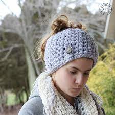 Free Messy Bun Ponytail Hat Crochet Pattern Easy Crochet Crochet Hat Pattern Messy Bun Hat Crochet Pattern Bun Hat Crochet Pattern