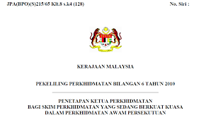 January 18, 2018 jabatan perkhidmatan awam, surat pekeliling perkhidmatan, tahun 2017. Pp Bil 06 2010 Pekeliling Penetapan Ketua Perkhidmatan Bagi Skim Perkhidmatan Yang Sedang Berkuat Kuasa Dalam Perkhidmatan Awam Persekutuan Pekeliling Terbaru Kerajaan