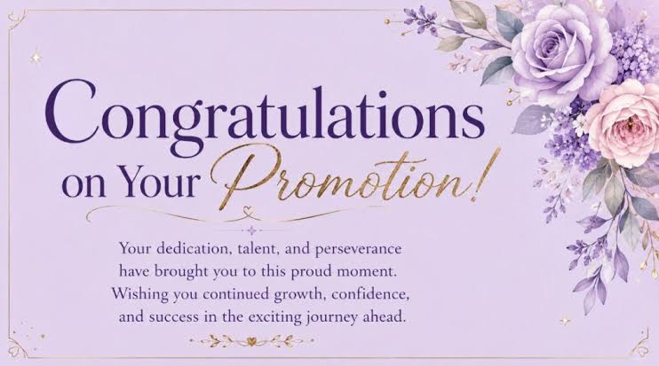 95 Best Congratulations on Your Promotion Messages for Every Relationship -  Prayers Stock