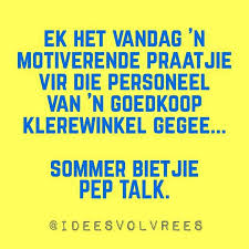 Afrikaanse Grappie Pep Talks Pep Afrikaans