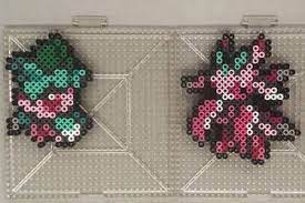 753 754 Fomantis And Lurantis Perlers By Tehmorrison Perler Bead Art Perler Bead Disney Perler Beads Designs