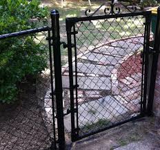 Going In And Out Of Gates Bonus Points For It Being Loud And Squeaky Painted Chain Link Fence Chain Link Fence Gate Chain Link Fence