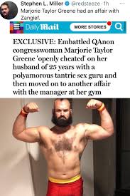Januar 2021 ist sie abgeordnete ihres heimatstaates georgia im repräsentantenhaus der vereinigten staaten. Stephen L Miller Redsteeze Marjorie Taylor Greene Had An Affair With Zangief More Stories Exclusive Embattled Qanon Congresswoman Marjorie Taylor Greene Openly Cheated On Her Husband Of 25 Years With