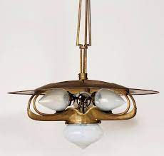 Le Jugendstil Henry Van De Velde Plafonnier 1906 Art Nouveau Lighting Art Nouveau Lamps Art Nouveau Design Interior