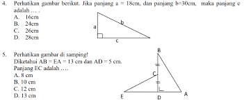 Kumpulan soal teorema pythagoras smp kelas 8 dan jawaban doc. Latihan Soal Teorema Phytagoras Matematika