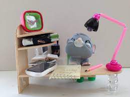 How To Make Lps Accessories A Lps Desk Lamp Lps Accessories Lps Crafts Lps Toys