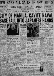 Jan 2 1942 Newspaper Article Newspaper Cover Headline News