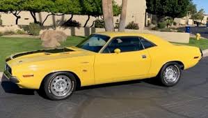 Image result for Bright Yellow 1970 Challenger