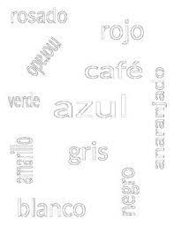 I am not a spanish speaker, but like you i am learning. Spanish Colors Color The Word Spanish Colors Bubble Letter Student Encouragement