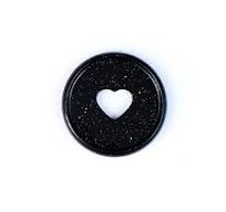 Black Pearl Powder Glitter - Medium Metal Disc Set