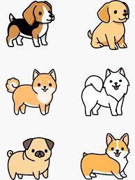 Dog Sticker Pack Sticker By Littlemandyart In 2021 Cute Cartoon Drawings Cute Easy Drawings Cute Drawings